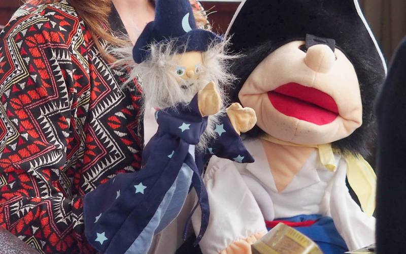 puppe zum üben bei einer Wortschatz Fortbildung mit Monika Merten