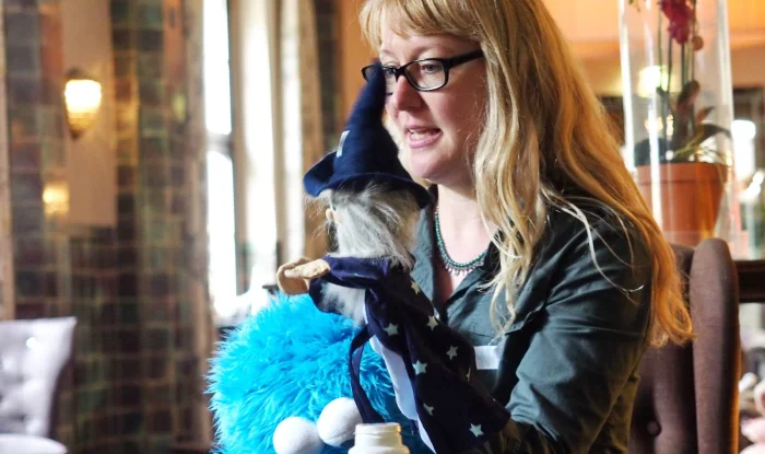 Maja Ullrich bei der Fortbildung von Logotrain Wortschatz 