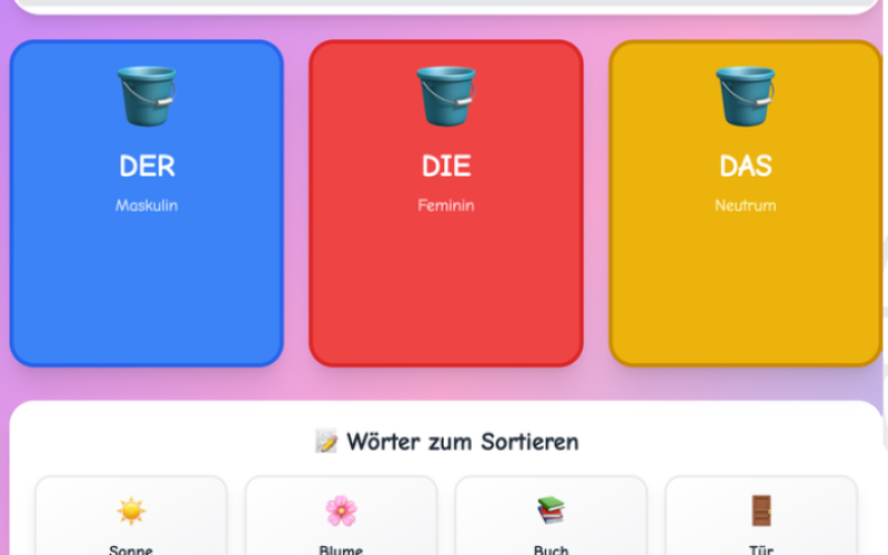 Material zur Behandlung von Dysgrammatismus