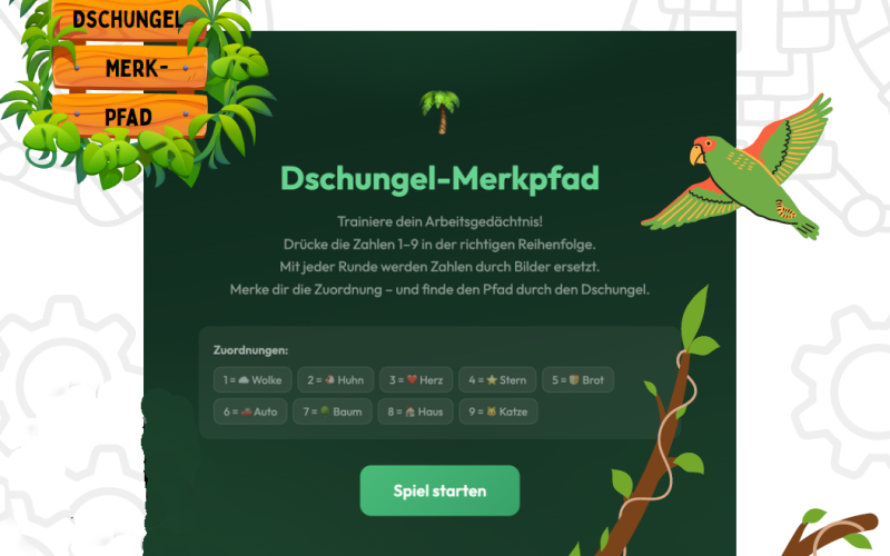 Spiel zur Therapie von Dysgrammatismus